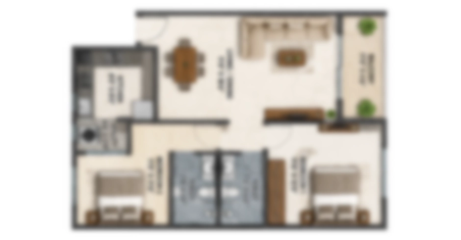 Hiranandani NewLaunch 3 BHK Floor Plans